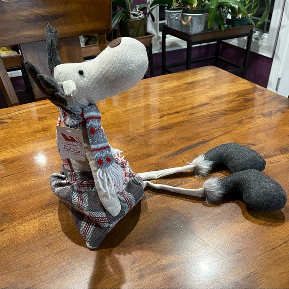 Large Big Size Girl Deer bean bag bottom with dangling legs - Picture 2 of 7